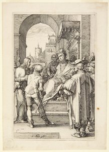 Krisztus Pilátus előtt alkotó: Hendrick Goltzius