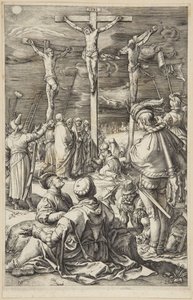 Krisztus a kereszten alkotó: Hendrick Goltzius