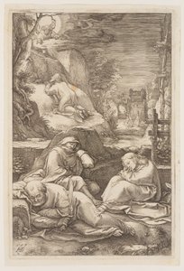 Krisztus az Olajfák hegyén, A passióból alkotó: Hendrick Goltzius