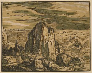 Sziklafal a tengerparton alkotó: Hendrick Goltzius