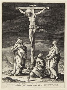Keresztre feszítés alkotó: Hendrick Goltzius