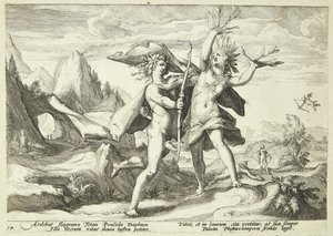 Daphne babérfává változott alkotó: Hendrick Goltzius