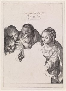 A pásztorok imádása alkotó: Hendrick Goltzius