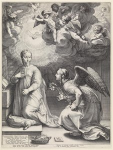 Angyali üdvözlet alkotó: Hendrick Goltzius