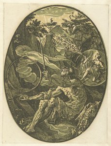 Demogorgon az örökkévalóság barlangjában Istenek és istennők (sorozat címe) alkotó: Hendrick Goltzius