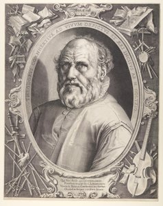 Dirck Volkertsz. Coornhert (kerettel) alkotó: Hendrick Goltzius
