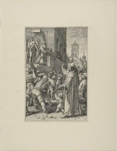 Ecce Homo, nyolcas tábla Krisztus szenvedéséből alkotó: Hendrick Goltzius