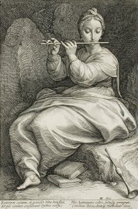 Euterpé alkotó: Hendrick Goltzius