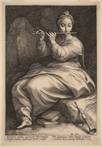 Euterpé alkotó: Hendrick Goltzius