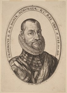 II. Frigyes, Dánia és Norvégia királya alkotó: Hendrick Goltzius
