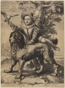 Frederick de Vries Goltzius kutyájával alkotó: Hendrick Goltzius