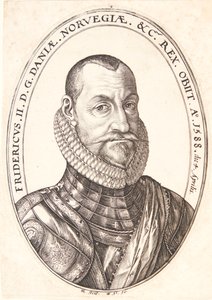 II. Frigyes, Dánia és Norvégia királya alkotó: Hendrick Goltzius