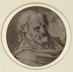 Egy apostol feje alkotó: Hendrick Goltzius