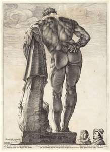 Herkules Farnese, hátsó nézet alkotó: Hendrick Goltzius
