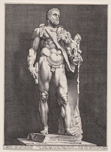 Herkules és Telephos alkotó: Hendrick Goltzius
