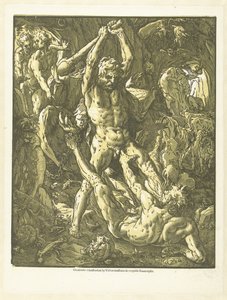 Hercules en Cacus alkotó: Hendrick Goltzius