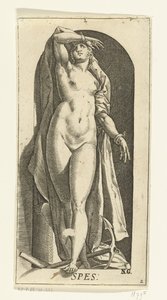 Halom Spes (cím az objektumon) A hét erény (sorozat címe) alkotó: Hendrick Goltzius