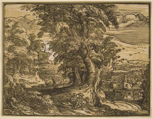 Táj pásztorpárral alkotó: Hendrick Goltzius