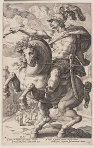 Marcus Curtius lóháton, A római hősökből alkotó: Hendrick Goltzius