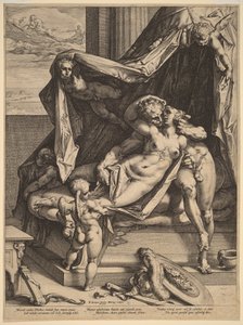 Mars és Vénusz alkotó: Hendrick Goltzius