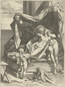 A Mars a Vénusz felé alkotó: Hendrick Goltzius