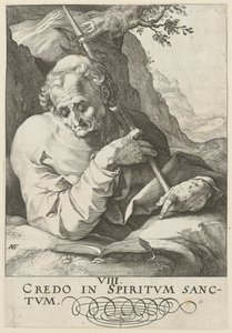 Máté, a „Krisztus, a tizenkét apostol és Pál” sorozat 9. lapja alkotó: Hendrick Goltzius