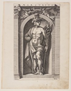 Mercurius, a Nyolc pogány istenből alkotó: Hendrick Goltzius