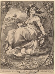 Minerva alkotó: Hendrick Goltzius