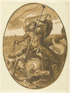 Oceanus Istenek és istennők (sorozat címe) alkotó: Hendrick Goltzius