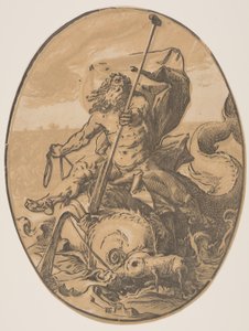 Oceanus, az istenségekből alkotó: Hendrick Goltzius