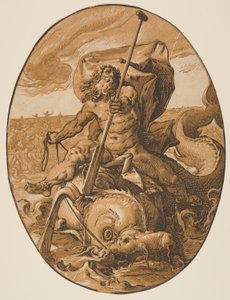 Oceanus, az istenségekből alkotó: Hendrick Goltzius