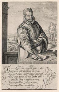 Philips Galle (1537-1612), Coornhert tanítványa Haarlemből, metsző és kiadó Antwerpenben 1570-től; Az eunuch keresztsége a háttérben balra alkotó: Hendrick Goltzius