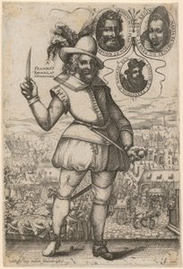 Plútó, az „Nyolc antik istenség” sorozat 3. lapja alkotó: Hendrick Goltzius