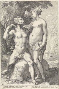 Plútó és Proserpina Godenparen (sorozat címe) alkotó: Hendrick Goltzius