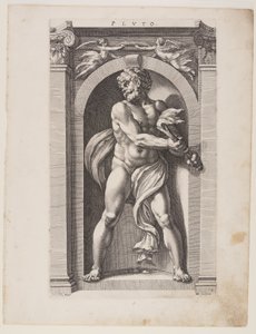 Plútó, a Nyolc pogány istenből alkotó: Hendrick Goltzius
