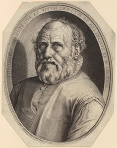 Dirck Volckertsz. Coornhert portréja alkotó: Hendrick Goltzius