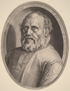 Dirck Volckertcz. Coornhert portréja alkotó: Hendrick Goltzius