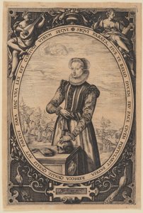 Josina Hamels portréja alkotó: Hendrick Goltzius