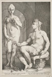 Pygmalion és Galatea alkotó: Hendrick Goltzius