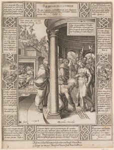 Remissio Peccatorum, a „A keresztény hit allegóriái” sorozat 2. lapja alkotó: Hendrick Goltzius