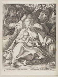Pihenjen az Egyiptomba tartó járaton egy cseresznyefa alatt alkotó: Hendrick Goltzius