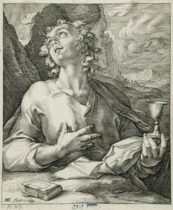 Szent János evangélista alkotó: Hendrick Goltzius