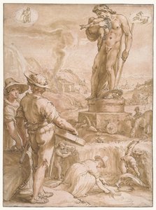 Szaturnusz Hét bolygó (sorozat címe) alkotó: Hendrick Goltzius