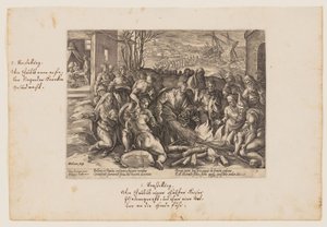 Szent Pál, akit megharapott a vipera, az Acta Apostolorumból (Apostolok cselekedetei) alkotó: Hendrick Goltzius