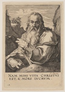 Szent Pál, Krisztus, az apostolok és Szent Pál a Hitvallással alkotó: Hendrick Goltzius