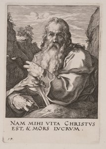 Szent Pál, Krisztus, az apostolok és Szent Pál a Hitvallással alkotó: Hendrick Goltzius