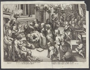 Szent Pál nevelte fel Eutikhoszt alkotó: Hendrick Goltzius
