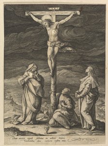 A keresztre feszítés alkotó: Hendrick Goltzius