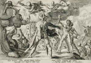Az égbe kapaszkodó óriások alkotó: Hendrick Goltzius