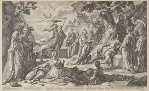 Midas ítélete alkotó: Hendrick Goltzius